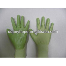 Gants en nitrile vert 13G